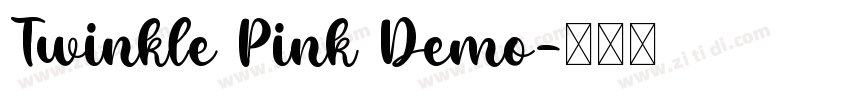 Twinkle Pink Demo字体转换